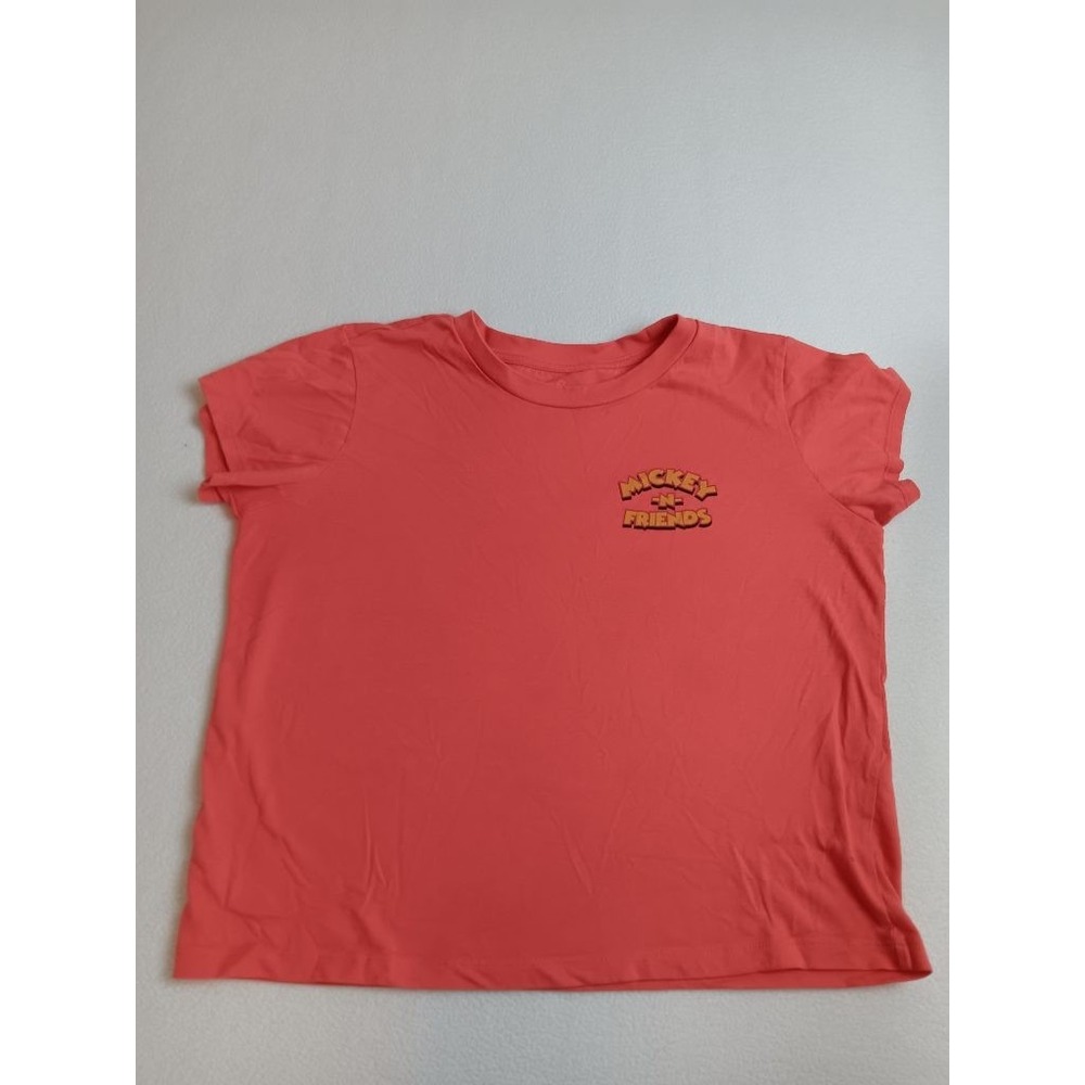 Disney Mickey N Friends Coral Graphic T-Shirt Womens Approx Size L See